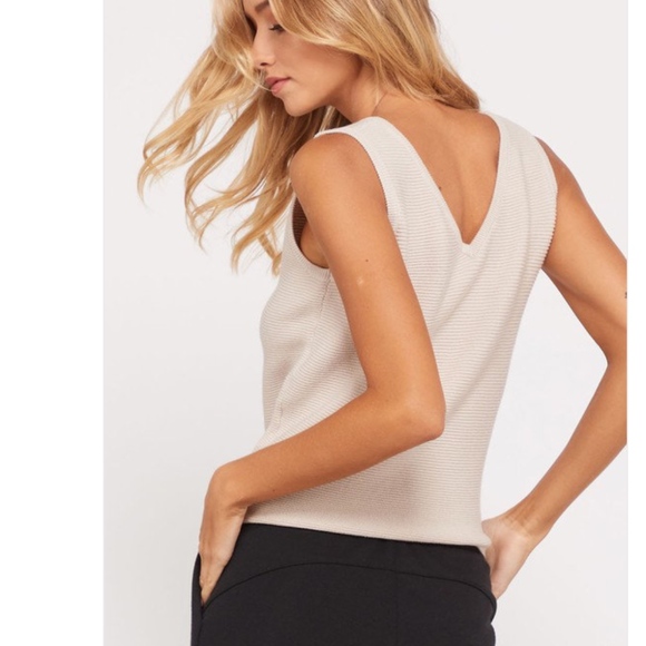 NWT Ribbed Knit Sleeveless Top - Picture 2 of 3
